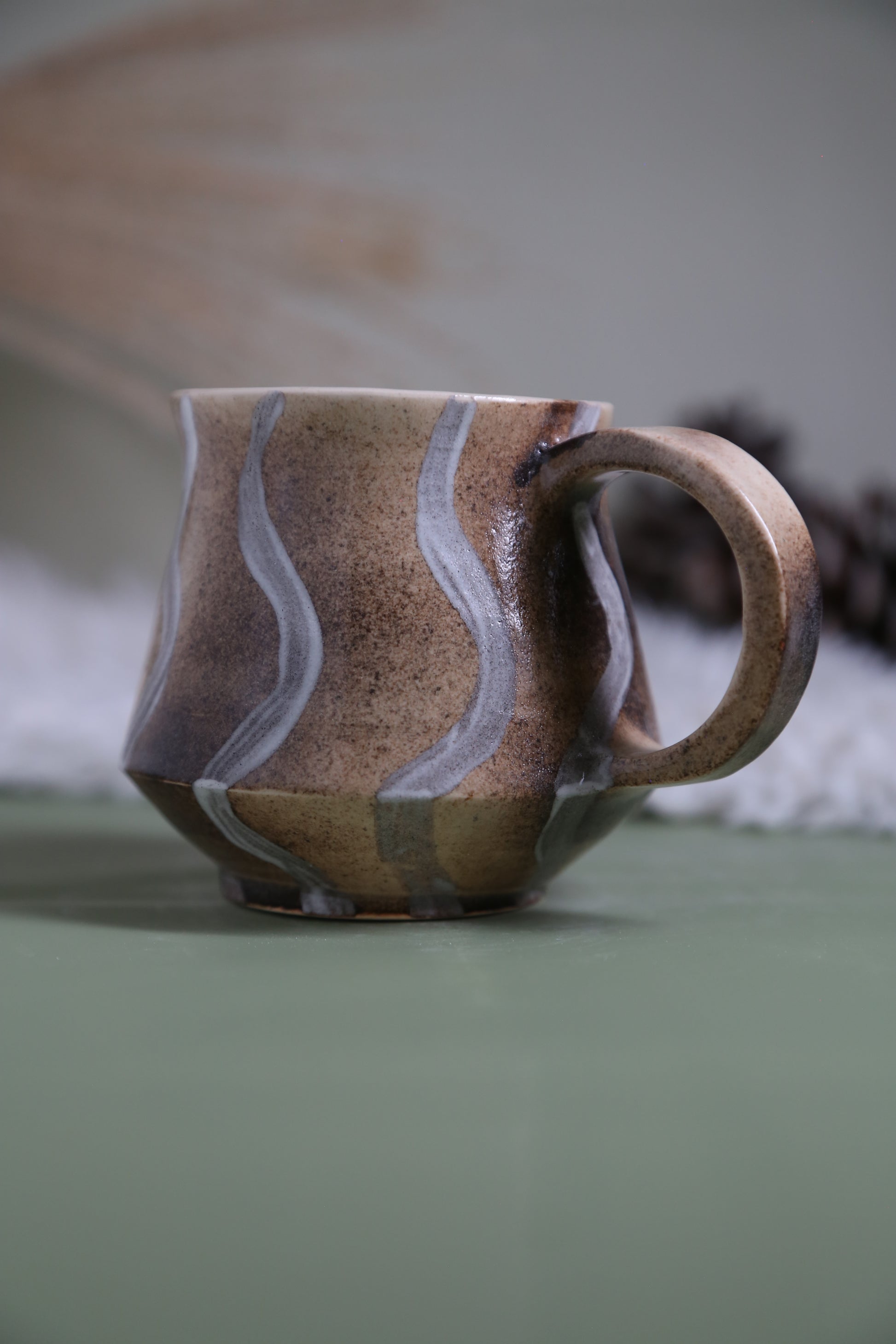 ClayEcho – Handcrafted Japanese-Style Ceramic Coffee Mug-8030