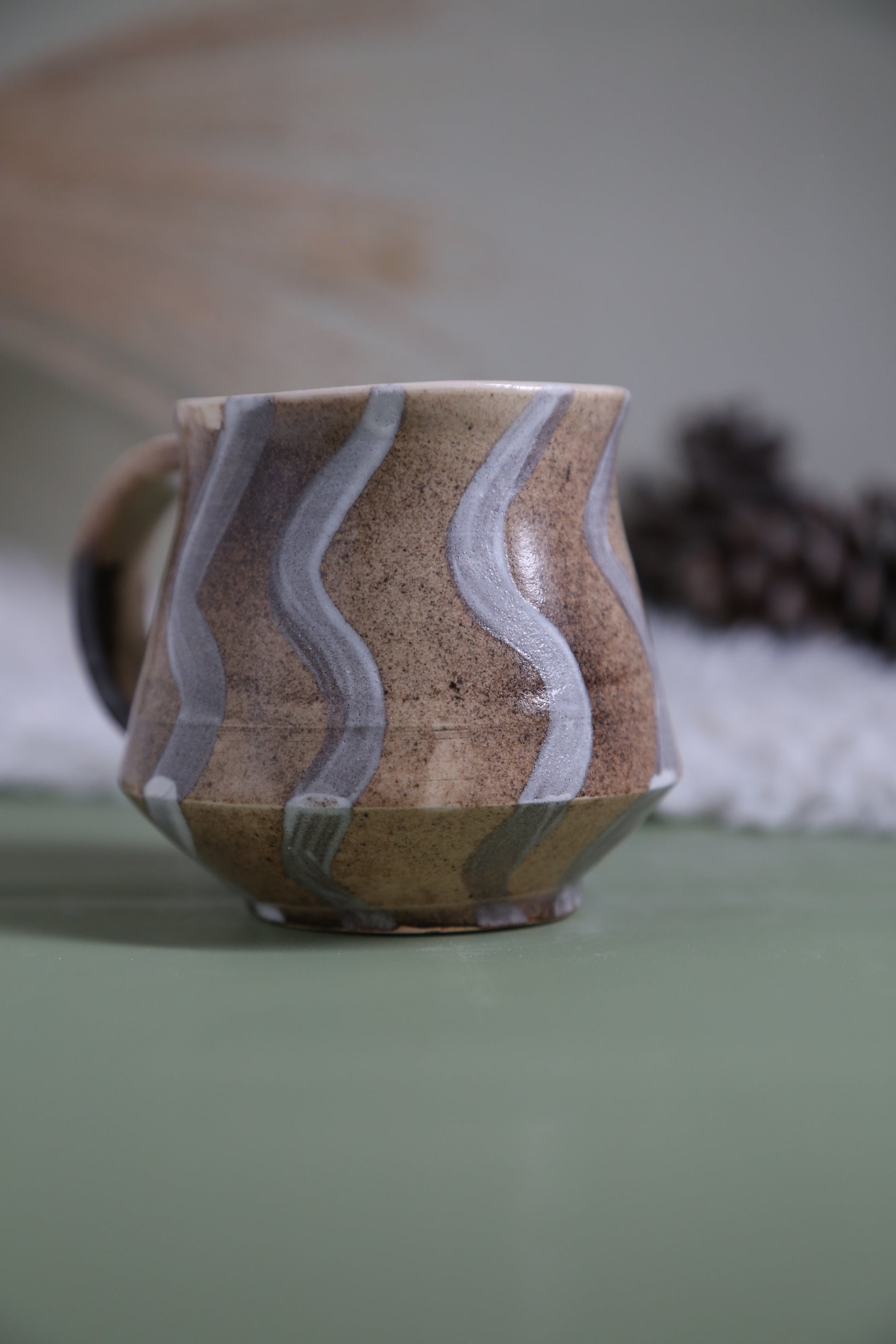 ClayEcho – Handcrafted Japanese-Style Ceramic Coffee Mug-8030