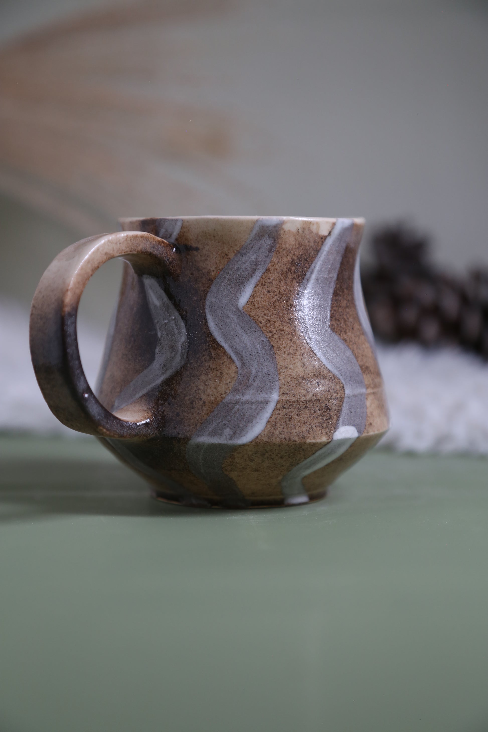 ClayEcho – Handcrafted Japanese-Style Ceramic Coffee Mug-8030