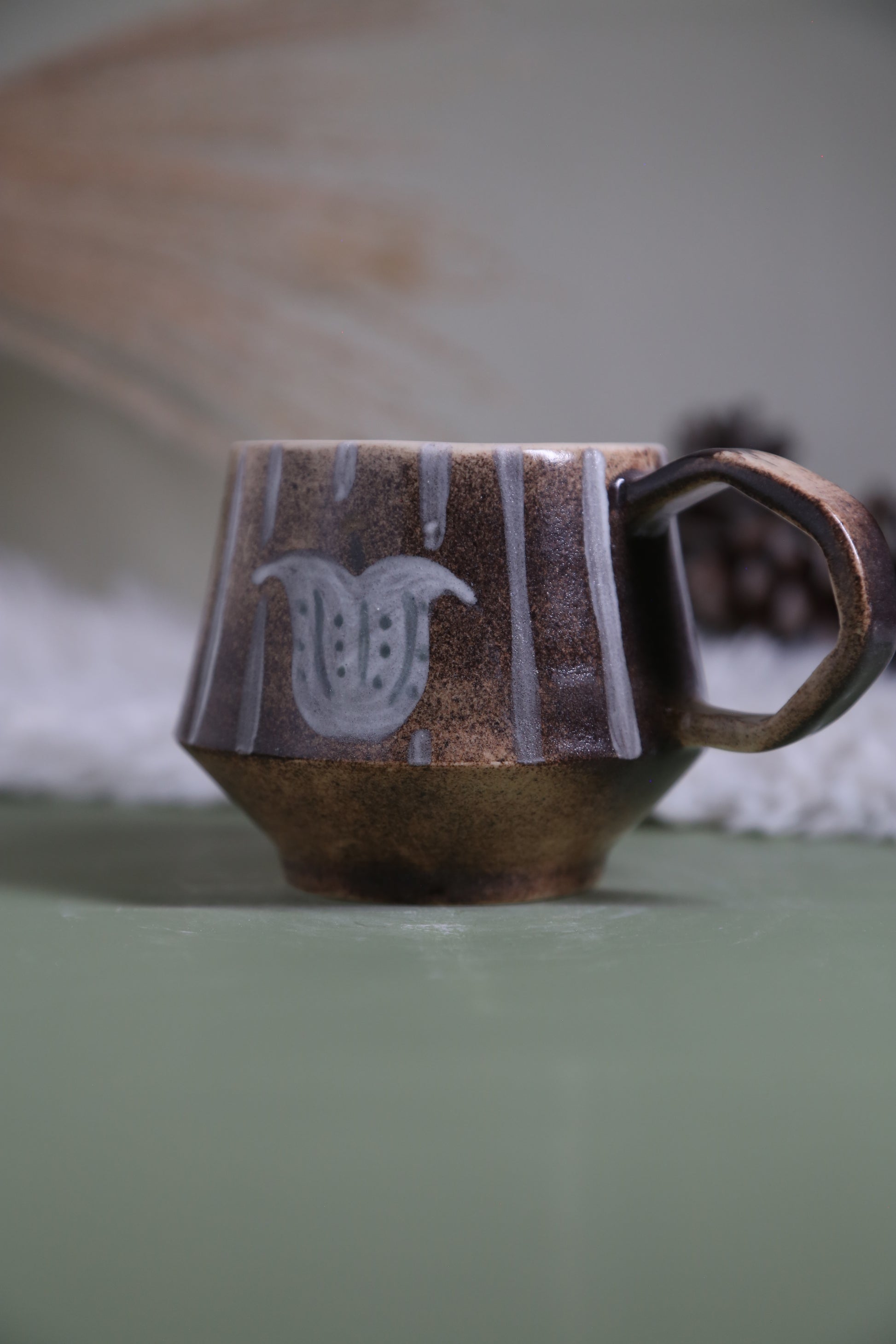 ClayEcho – Handcrafted Japanese-Style Ceramic Coffee Mug-8034