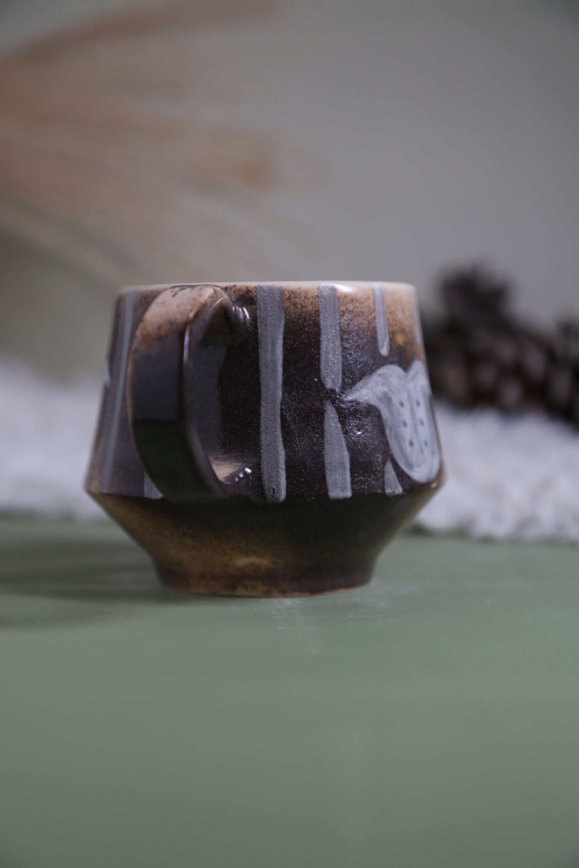 ClayEcho – Handcrafted Japanese-Style Ceramic Coffee Mug-8034