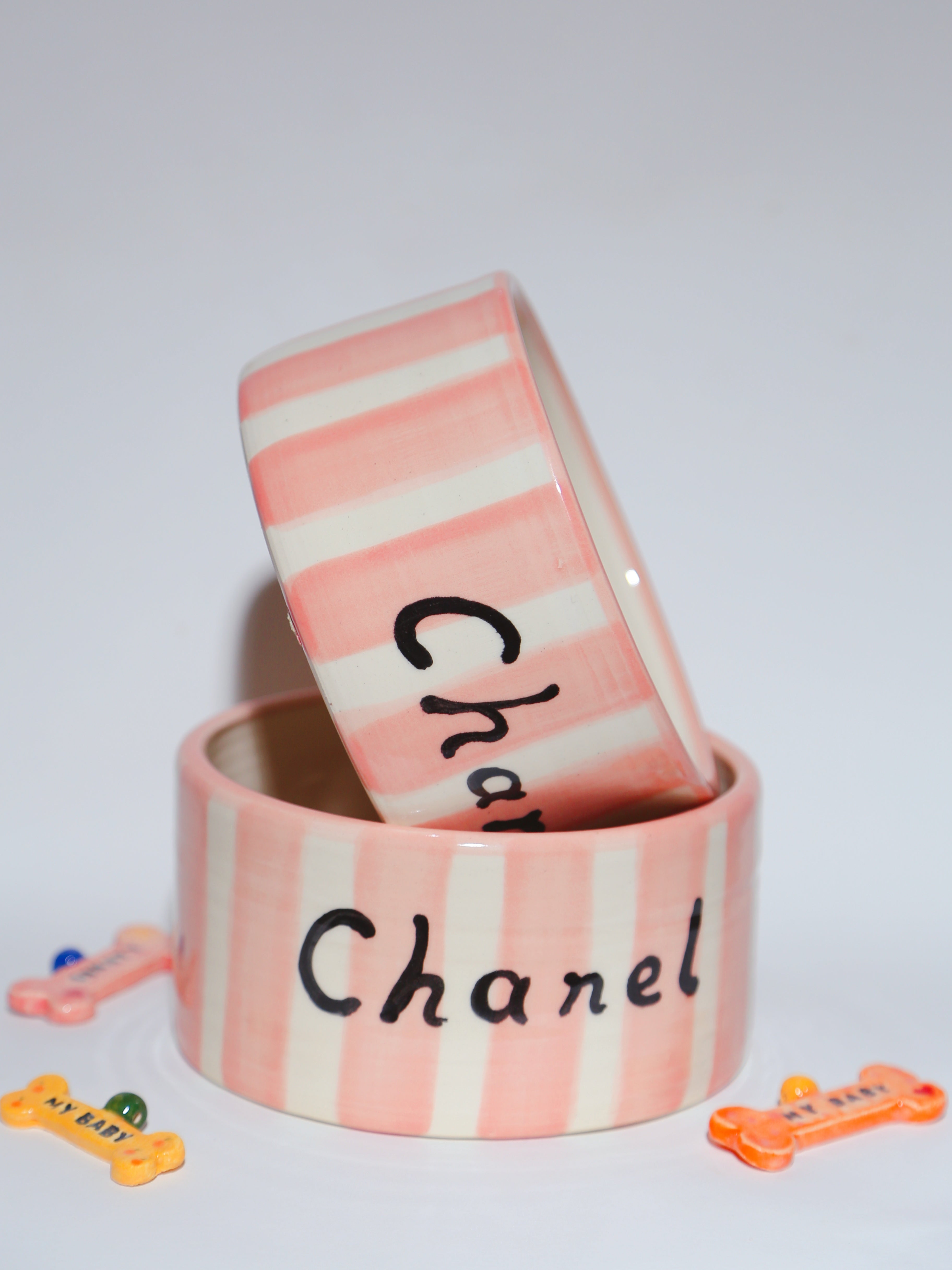 Custom Pet Portrait from photo Handmade Ceramic Bowl Gift for Dog/Cat