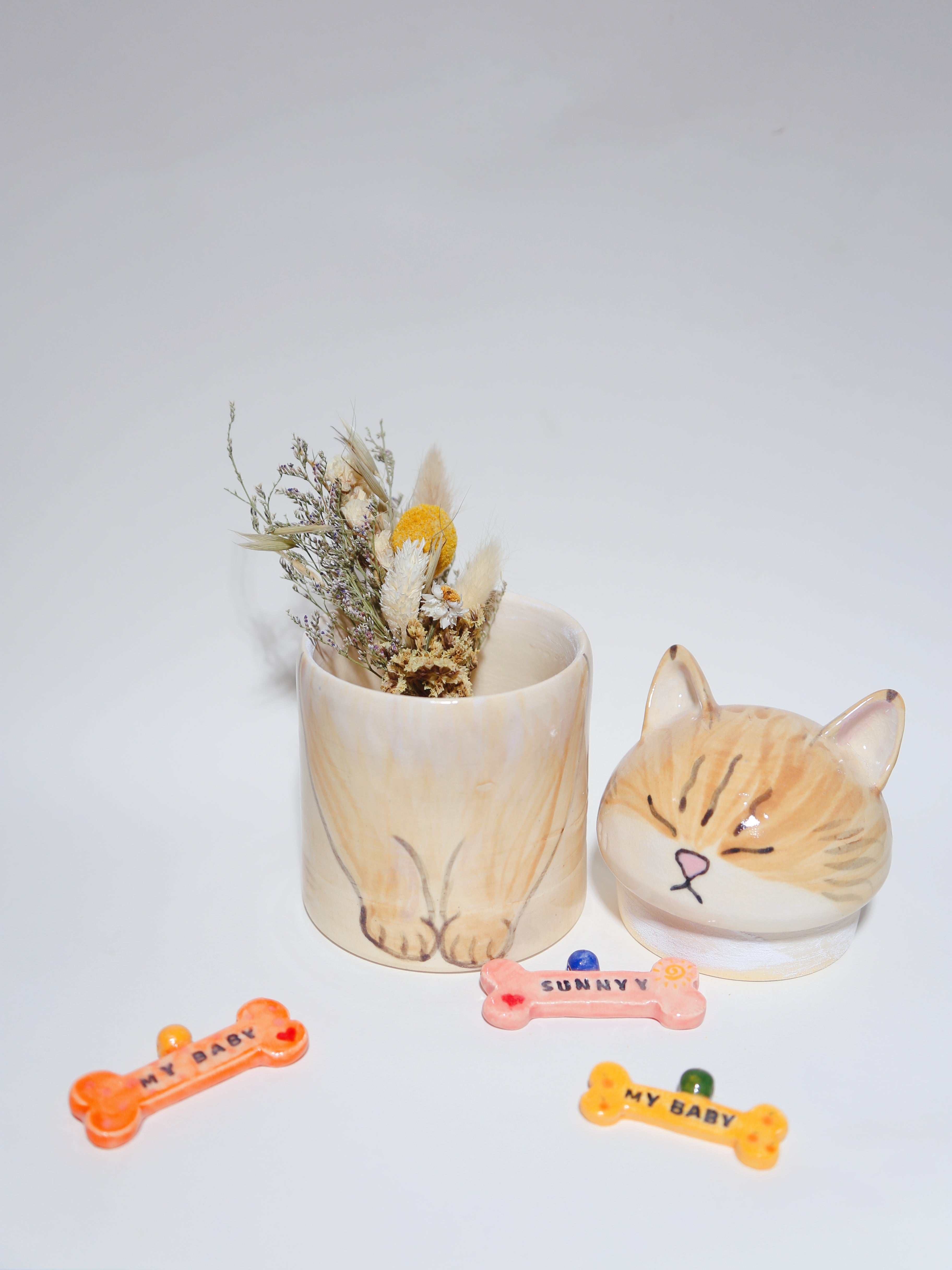 Cat Urn - Pet Handmade Urn
