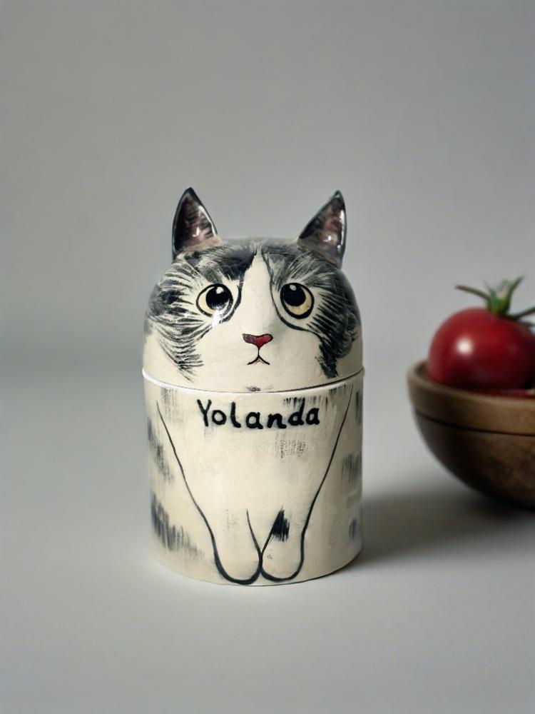 Cat Urn - Pet Handmade Urn