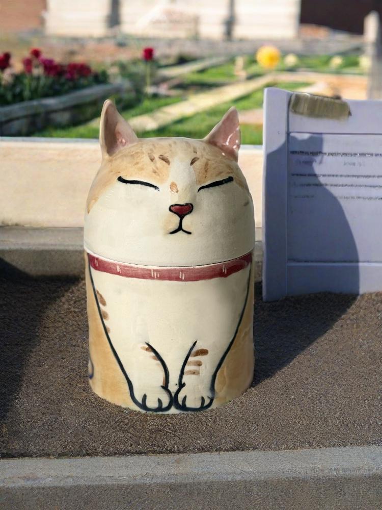 Cat Urn - Pet Handmade Urn