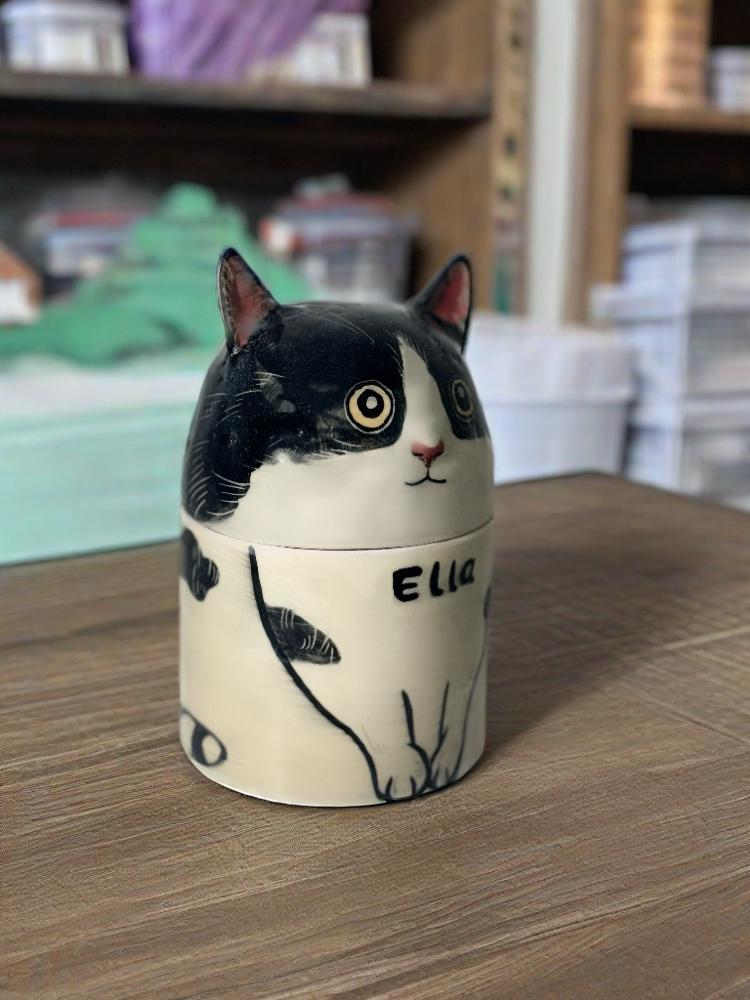 Cat Urn - Pet Handmade Urn